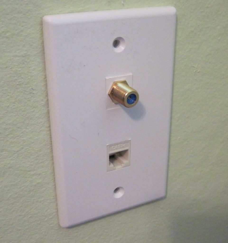 put the outlet drill a small hole