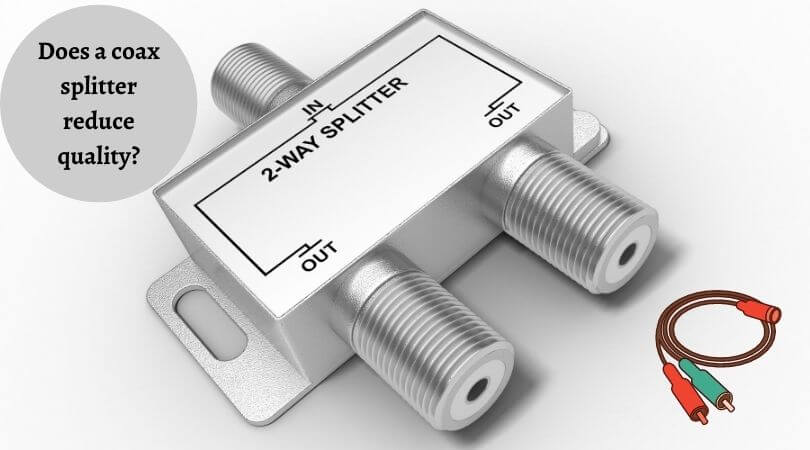 Does a coax splitter reduce quality